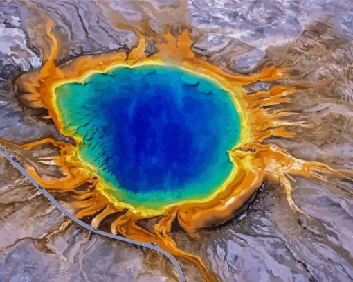 Yellowstone Volcano paint by number