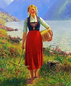 Young Norwegian Girl paint by numbers