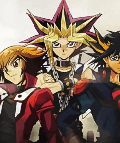 Yu Gi Oh Manga Anime Character paint by number