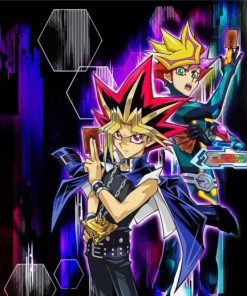 Yu Gi Oh Characters paint by numbers