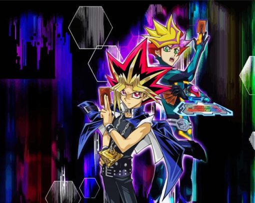 Yu Gi Oh Characters paint by numbers