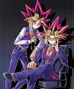 Yu Gi Oh Manga Characters paint by number