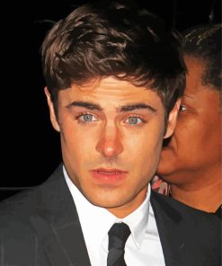 Zac Effron paint by numbers