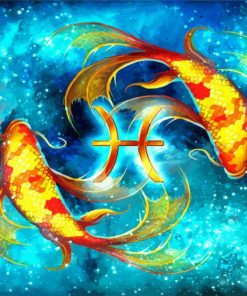 Zodiac Pisces paint by numbers