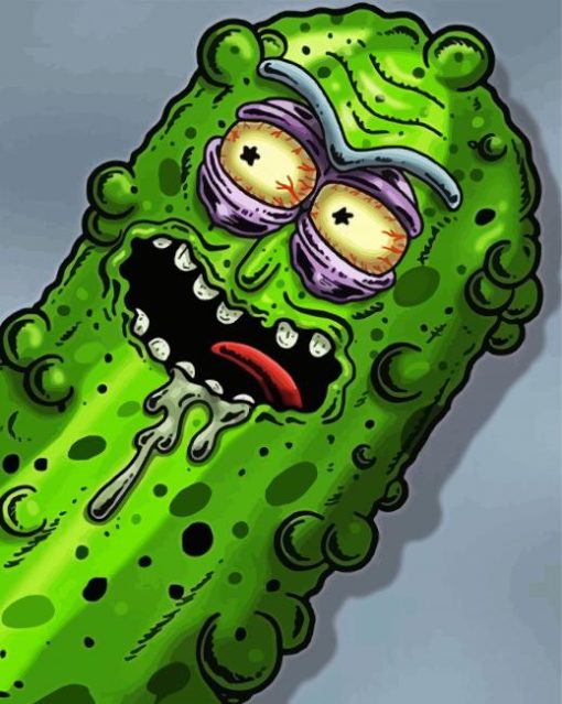 Zombie Pickle paint by numbers