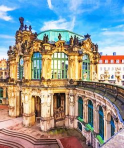 Zwinger Dresden Germany paint by number