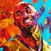 Abstract Kobe Bryant paint by number