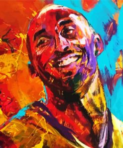 Abstract Kobe Bryant paint by number