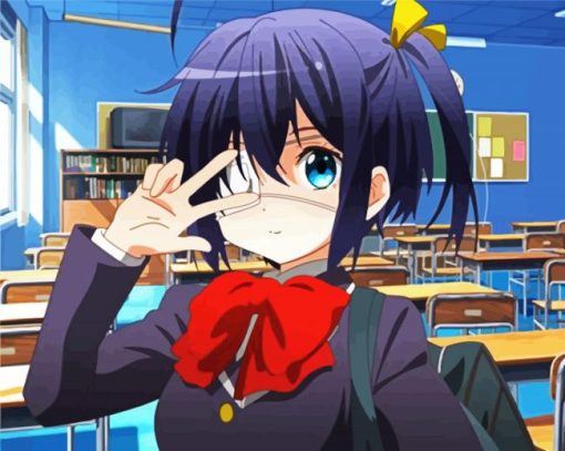 Adorable Rikka Takanashi paint by number