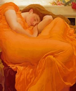 Aeshetic Flaming June paint by number