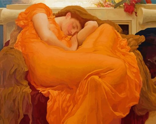 Aeshetic Flaming June paint by number