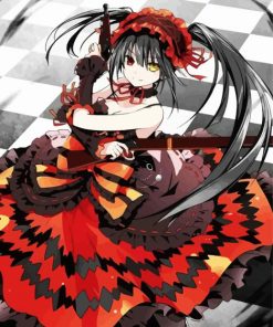 Aesthetic Kurumi Tokisaki paint by number