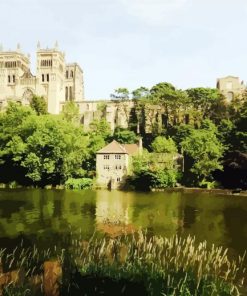 Aesthetic Durham Cathedral paint by number