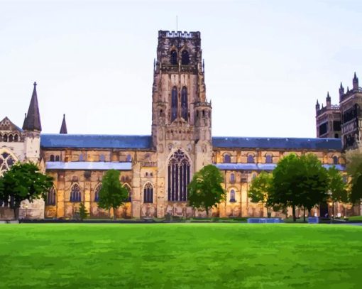 Aesthetic Durham Cathedral Uk paint by number