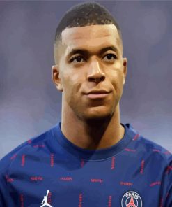 Aesthetic Kylian Mbappe paint by numbers