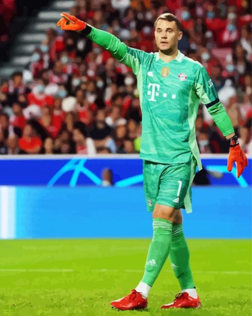 Aesthetic Manuel Neuer paint by numbers