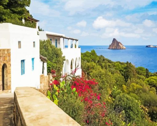 Aesthetic Panarea Sicilia paint by numbers