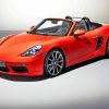 Aesthetic Porsche 718 Boxster paint by number