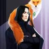 Aesthetic Professor Severus Snape paint by number