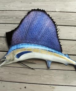 Aesthetic Sailfish paint by number