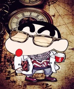 Aesthetic Shinchan Illustration paint by numbers