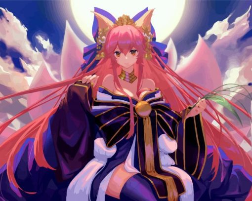 Aesthetic Tamamo paint by number