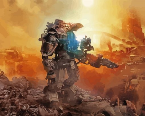 Aesthetic Titanfall paint by numbers