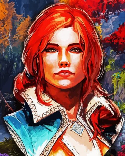 Aesthetic Triss Merigold paint by number