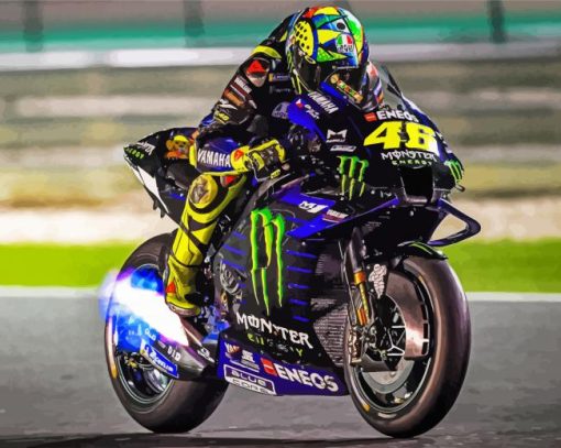 Aesthetic Valentino Rossi paint by numbers