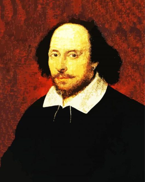 Aesthetic William Shakespeare paint by number