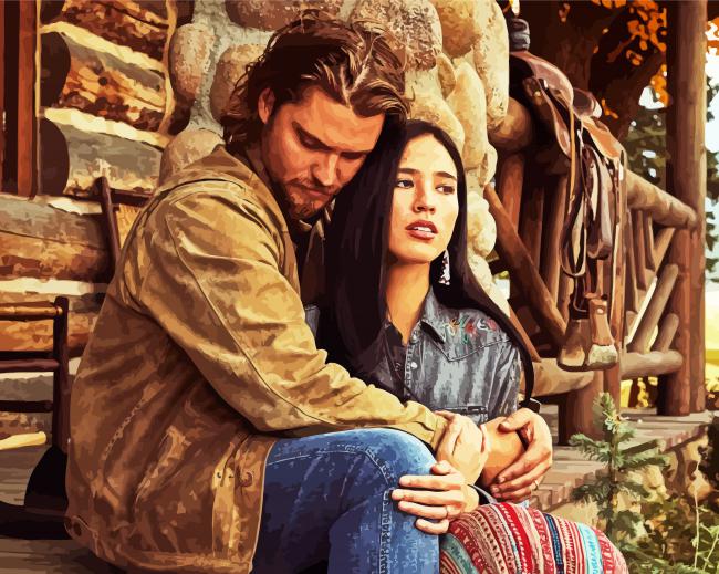 Aesthetic Yellowstone paint by number