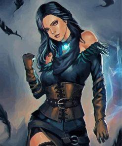 Aesthetic Yennefer Witcher paint by number