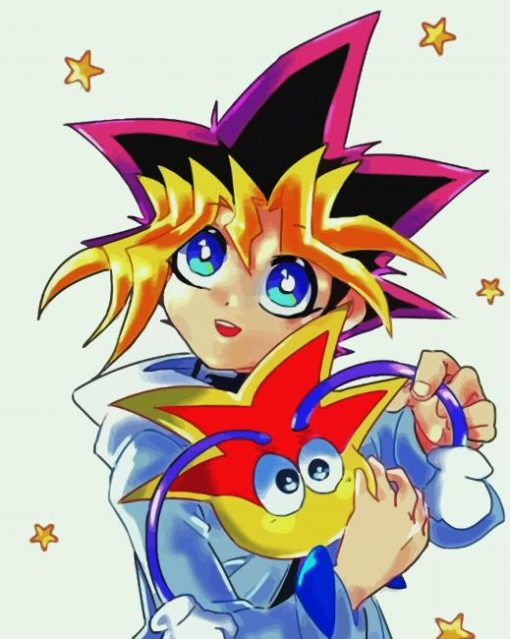 Aesthetic Yugi Muto paint by number