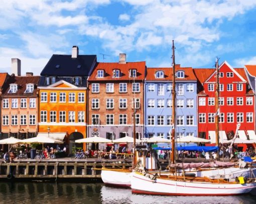 Aesthetic Nyhavn paint by numbers