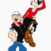 Aesthetic Popeye And Olive paint by numbers