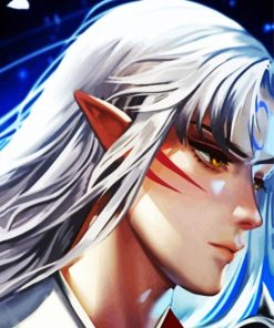 Aesthetic Sesshomaru paint by number