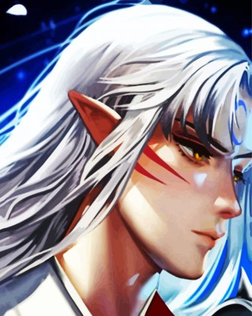 Aesthetic Sesshomaru paint by number