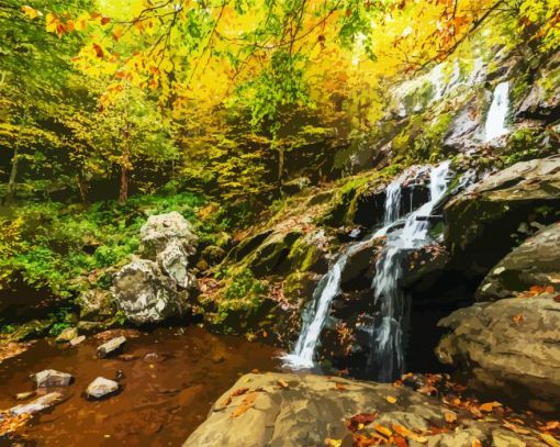 Aesthetic Shenandoah National Park paint by numbers