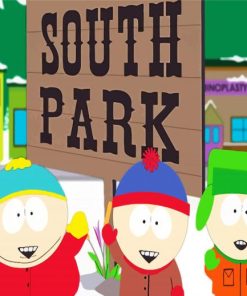 Aesthetic Southpark Art paint by numbers