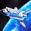 Aesthetic Space Shuttle paint by number