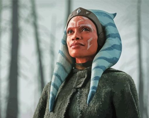 Ahsoka Tano Rosario Dawson paint by number