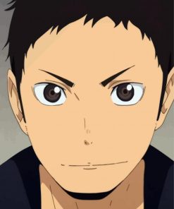 Anime Character Daichi Sawamura Face paint by number