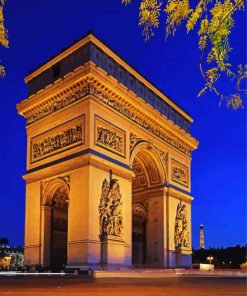 Arc De Triomphe Paris paint by number