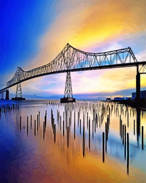 Astoria Bridge paint by numbers