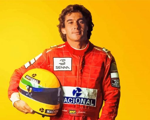 Ayrton Senna paint by number