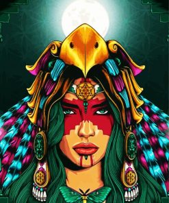 Aesthetic Xochiquetzal Woman paint by number