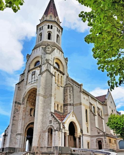 Basilica Of The Visitation Annecy paint by number