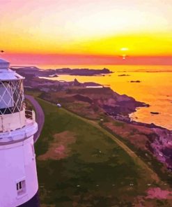 Beacon In Alderney Beach paint by number