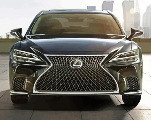 Black Lexus paint by number