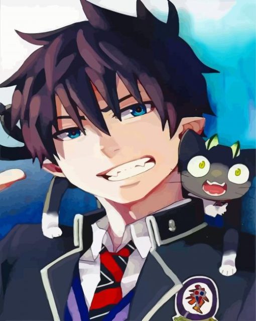 Blue Exorcist Rin Okumura paint by number